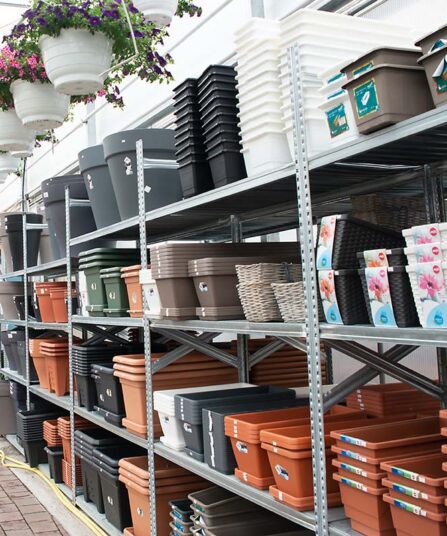 Stort utvalg blomsterpotter og plantekasser - Lier Planteland