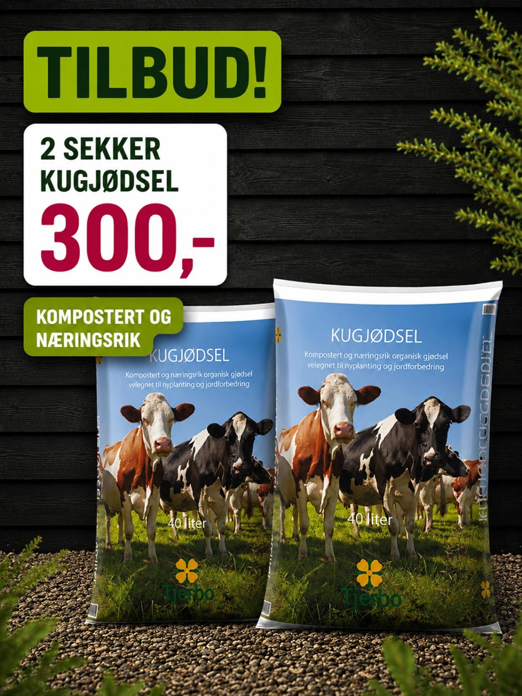tilbud på kugjødselkompost